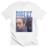 Funny Robert Pattinson Standing Meme T Shirt Men Pre-shrunk Cotton Tee Tops Rob Tshirts