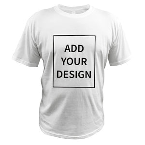 EU Size 100% Cotton Custom T Shirt Make Your Design Logo Text Men Women Print
