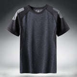 Quick Dry Sport T Shirt Men 2021 Short Sleeves Summer Casual Cotton Plus Asian Size M-5XL 6XL 7XL Top Tees GYM Tshirt Clothes