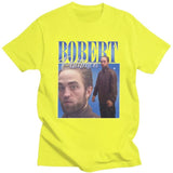 Funny Robert Pattinson Standing Meme T Shirt Men Pre-shrunk Cotton Tee Tops Rob Tshirts