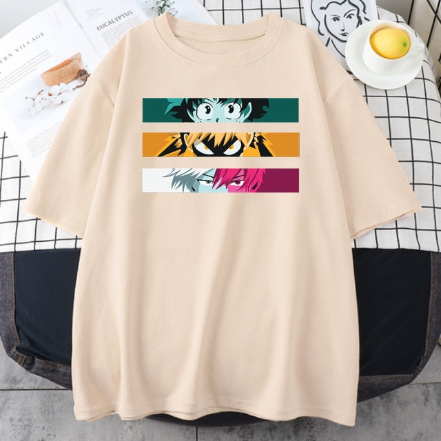My Hero Academia Cute Anime T Shirt Women Casual Harajuku Tee Oversize Female T-Shirt Summer 2021 Woman Japan Clothes T Shirts