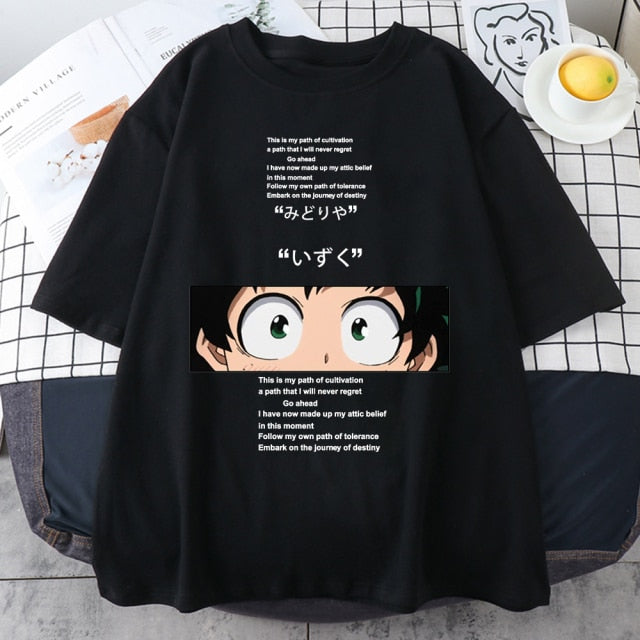 My Hero Academia Cute Anime T Shirt Women Casual Harajuku Tee Oversize Female T-Shirt Summer 2021 Woman Japan Clothes T Shirts