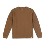 SIMWOOD 2021 Autumn new long sleeve t shirt men solid color 100% cotton o-neck tops plus size high quality t-shirt  SJ120967
