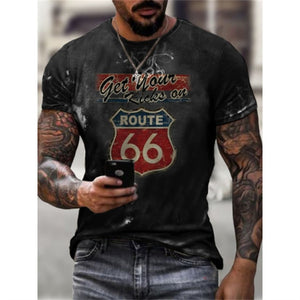 Summer Three-Dimensional Men T-Shirt Fashion O-Neck Casual Short Sleeve Oversized T-Shirt  Punk Style Casual Comfortable  Tops